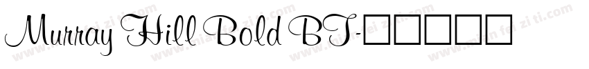 Murray Hill Bold BT字体转换